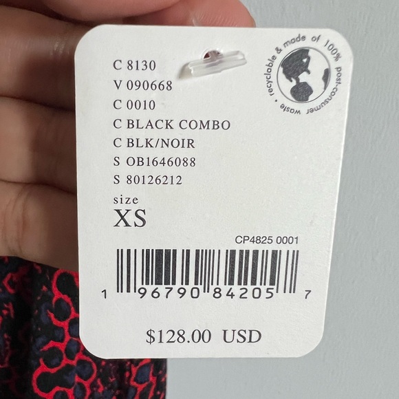 🌻🆕FREE PEOPLE Tabitha Mini Dress-Black Combo - Picture 15 of 16